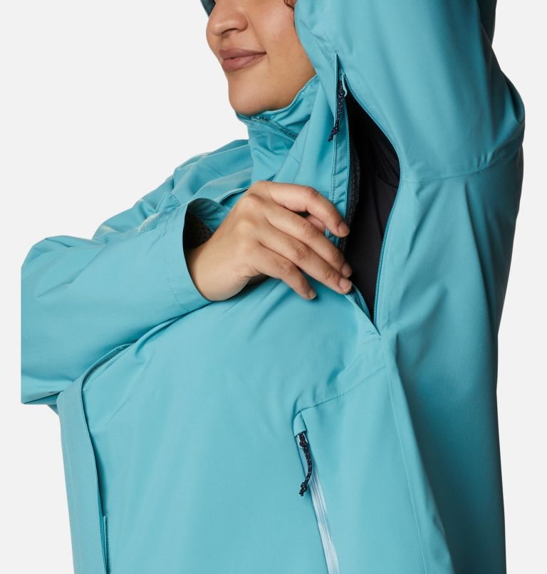 Women's Columbia Earth Explorer Shell Jackets Turquoise | Plus Size CA-T8341